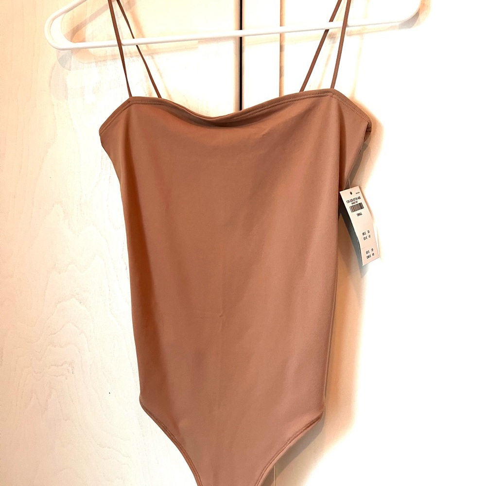 Abercrombie seamless cami bodysuit size small with tags medium tan